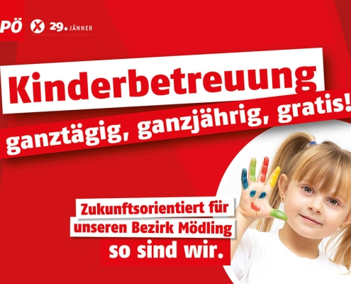 Kinderbetreuung ganztägig, ganzjährig, gratis