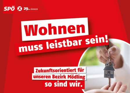 Wohnen muss leistbar sein