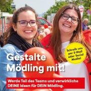 Werbe-Sujet "Gestalte Mödling mit!"