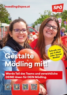 Werbe-Sujet "Gestalte Mödling mit!"