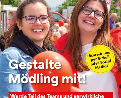 Werbe-Sujet "Gestalte Mödling mit!"