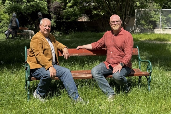 Die beiden SPÖ Stadträte Markus Gilly und Stephan Schimanowa