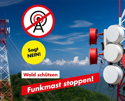 Sujet – Wald schützen, Funkmast stoppen