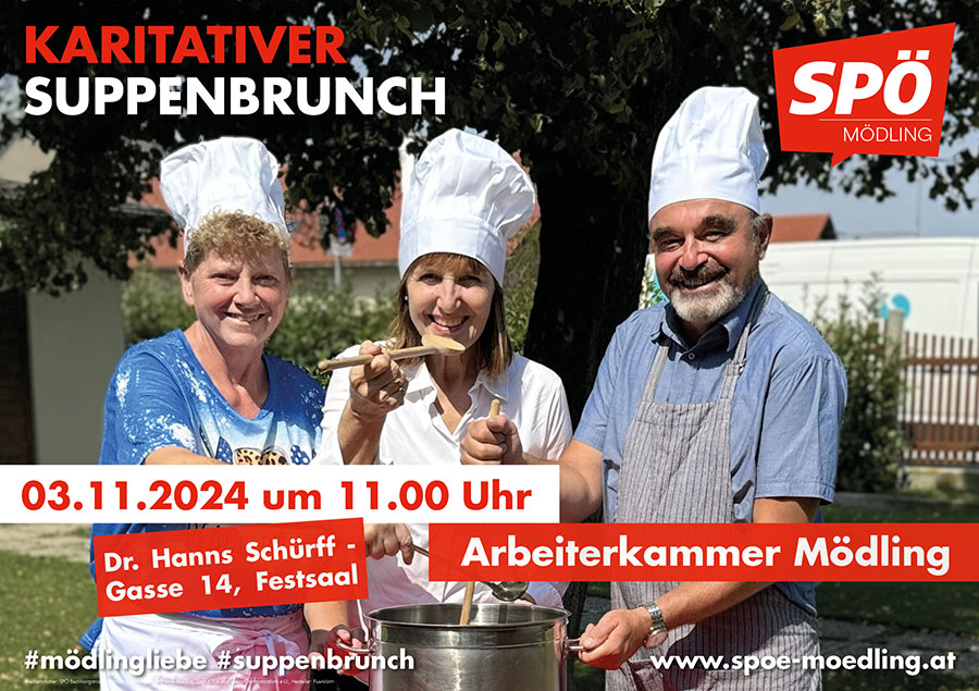 Werbe-Plakat für den Suppenbrunch 2024