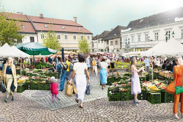 Mödlinger Naschmarkt am Freiheitsplatz