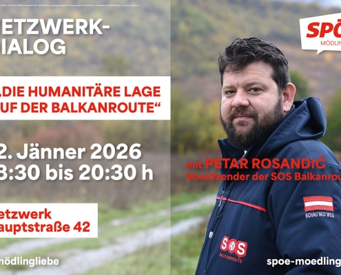 A1-Plakat, Netzwerk-Dialog, 12.01.2026, Die humanitäre Lage auf der Bakanroute